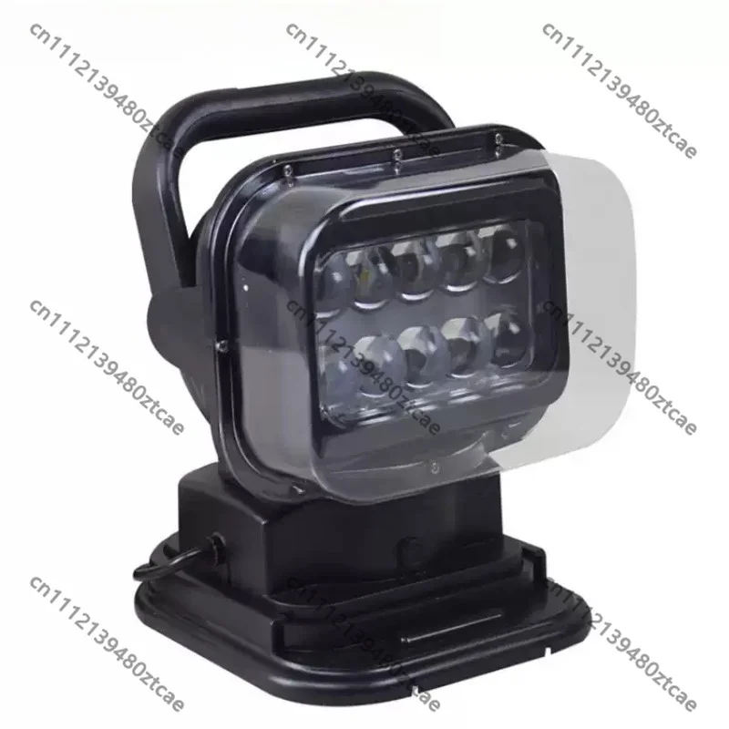Rechargeable Wireless Remote Control LED Vehicle Searchlight,100W Modified Roof Suction Spotlight for Off‑Road Car
