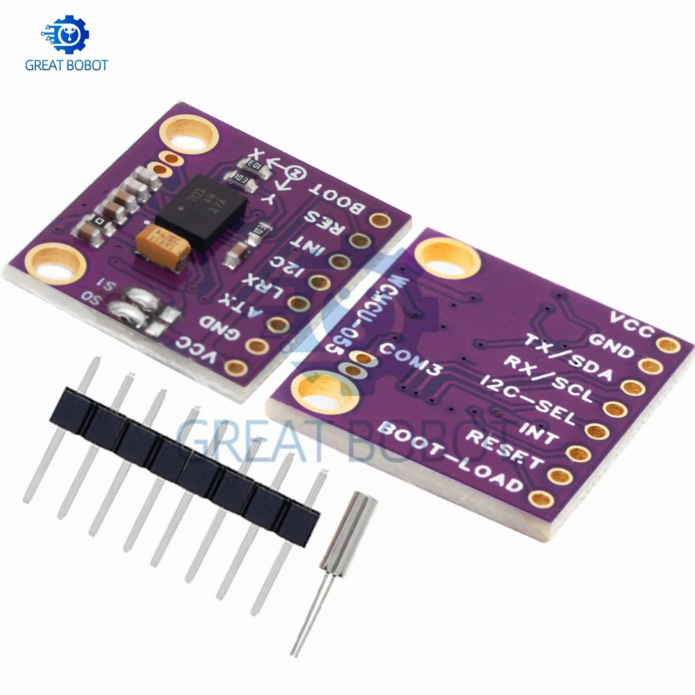 BNO055 9DOF 9-Axis IMU Attitude Sensor Module, UART I2C Accelerometer Gyroscope Magnetometer