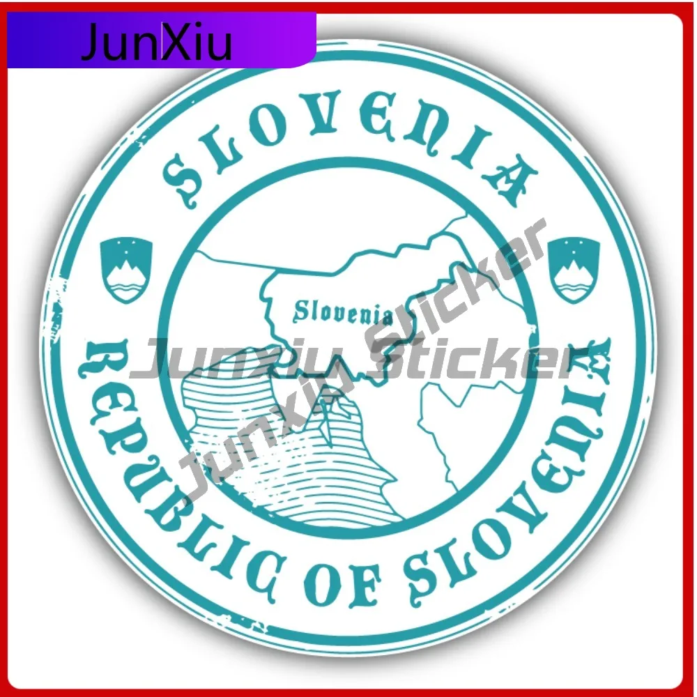 

Slovenia Map Creative Sticker Stamp Car Decal Bumper Stickers Cool Style Laptop Use For Car Window Vehicle Exterior Decoratio