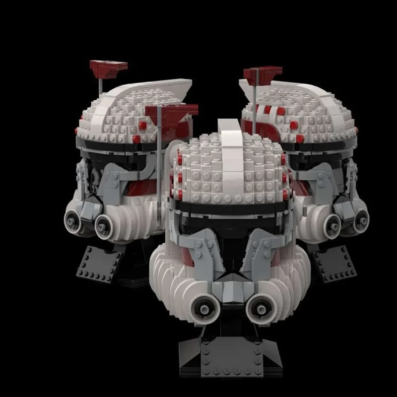 913 PCS Knight Helmet Build Helmet Arc Hammer MOC Customize Modular Building Block Technology Model DIY Boys Assembly Toy Gift