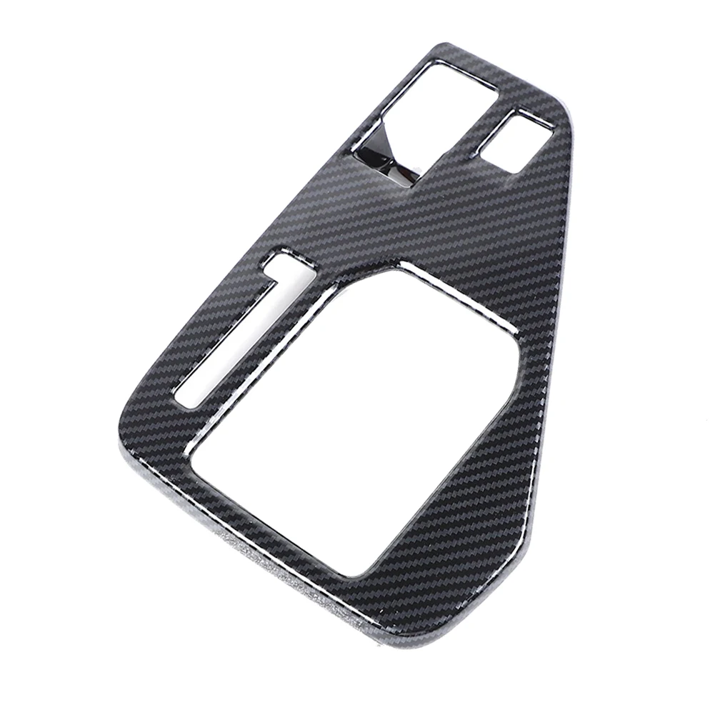 Interior Enhancement ABS Shift Panel Cover Carbon Fiber BLACK Wear And Tear Resistance Treatment Interior Enhancement
