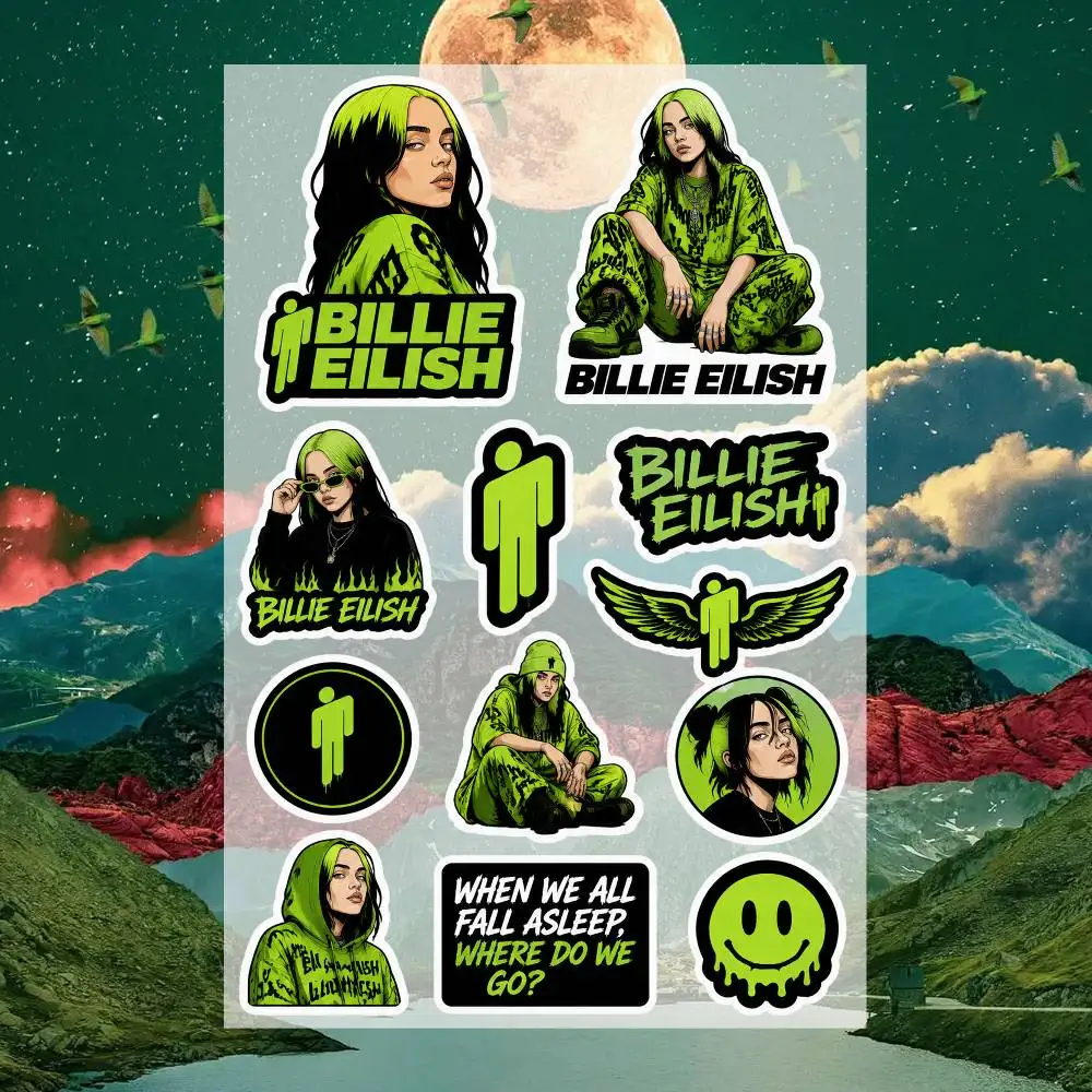 B-illie  Decal Set High Quality Printed and Cut Stickers Motorcycle Sticker view 4