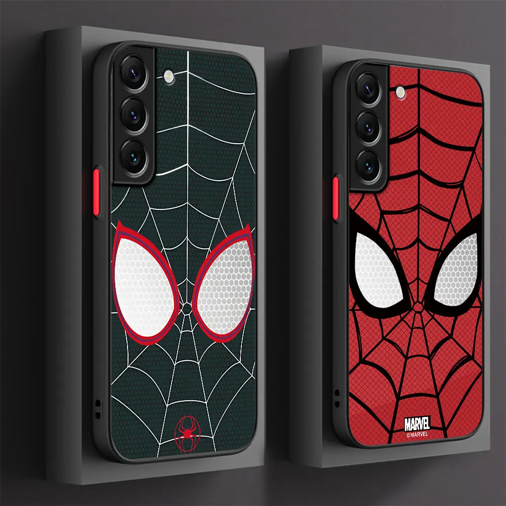 Case for Samsung Galaxy S9 S21 S23 FE S23 Ultra S24 Plus S22 S10 Plus S20 FE Cover Shockproof Capa Funda Marvel Hero Spider Man