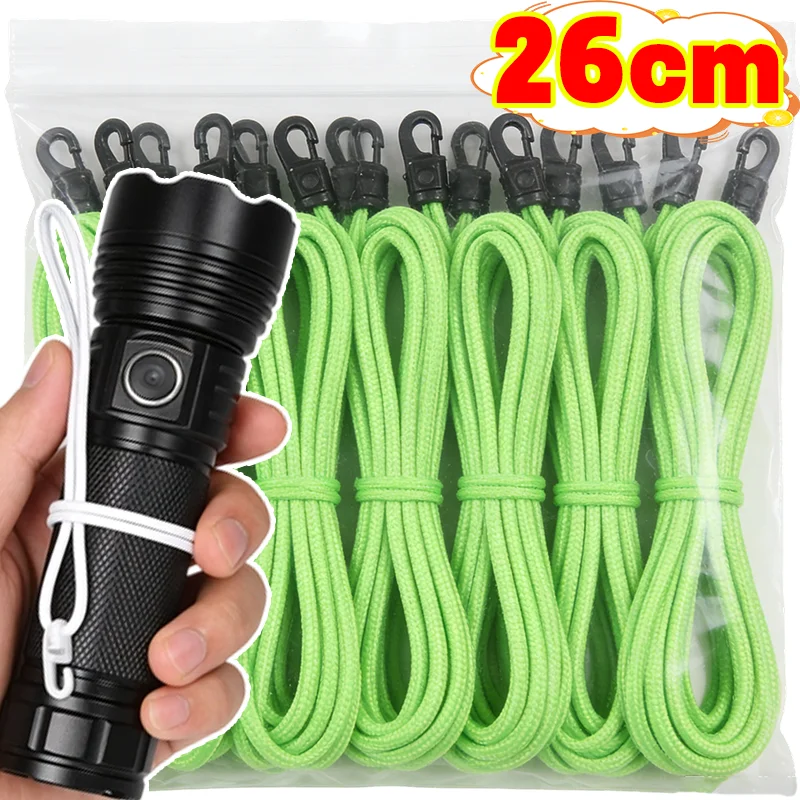 

Tie Down Flashlight Strap Water Bottle Holder Travel Essentials 26cm Stretch Durable Nylon Rope for Trekking Storage Securing