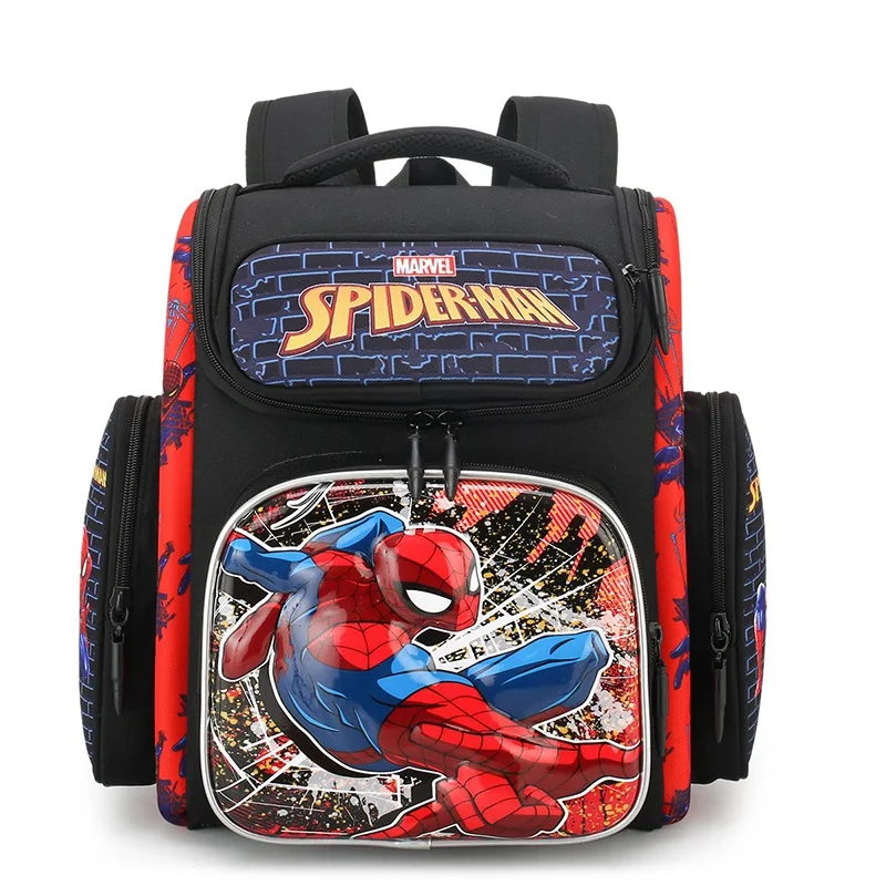 Mochila ortopédica de gran capacidad para niños y niñas, morral escolar de Disney, Frozen, Marvel, Elsa, Anna, Spider Man, estudiante