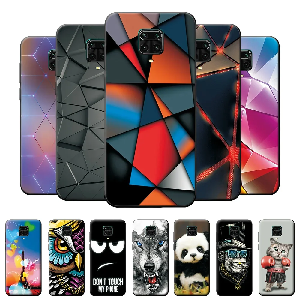 Case For Xiaomi Redmi Note 9s Note 9 Pro Cover Soft Silicone Cool Wolf Cute Back Case Cover Redmi Note 9 Fundas Protective Capa