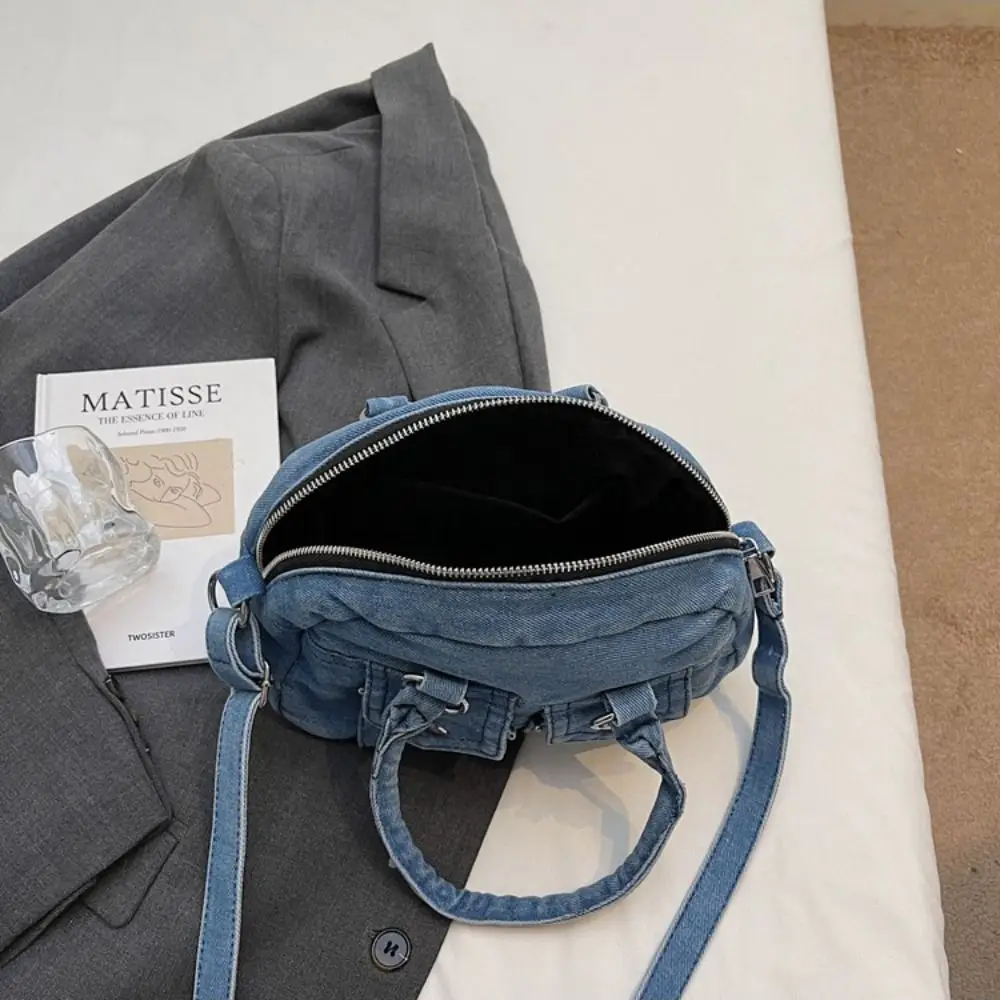 الاتجاه حقيبة يد ريترو الدنيم حقيبة تحت الإبط حقيبة كروسبودي حقيبة فتاة حار حقيبة كتف Y2K الإبط حقيبة غسلها جان حقيبة الفتيات #2