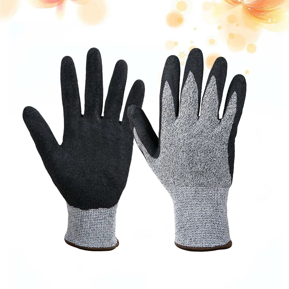 1 Paar schnittfeste Handschuhe der Stufe 5, schnittfeste Schutzhandschuhe für Gartenarbeit, Holzschnitzerei, Schneiden, Schneiden, verschleißfest