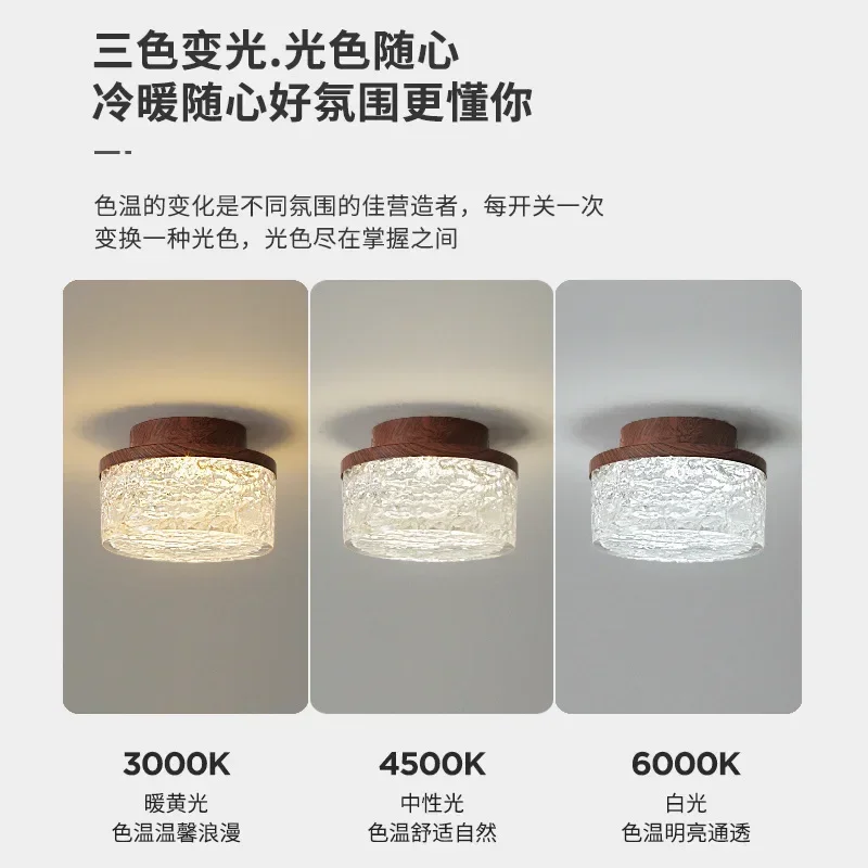 New Chinese-style aisle corridor ceiling light medium and ancient style light luxury environmentally friendly resin entrance