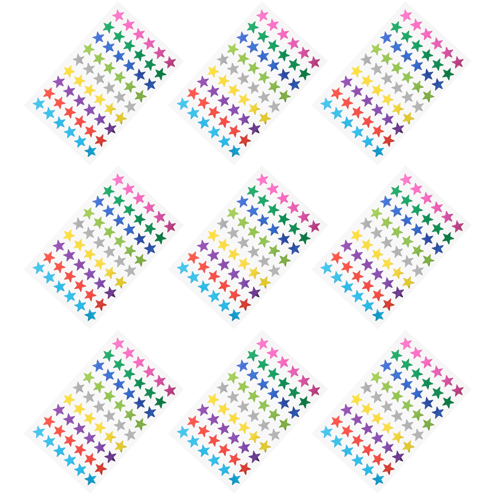 

1620 шт., наклейки-награды, заостренный круг, детские подарки, алюминиевая фольга, цветные звезды, декор для классной комнаты