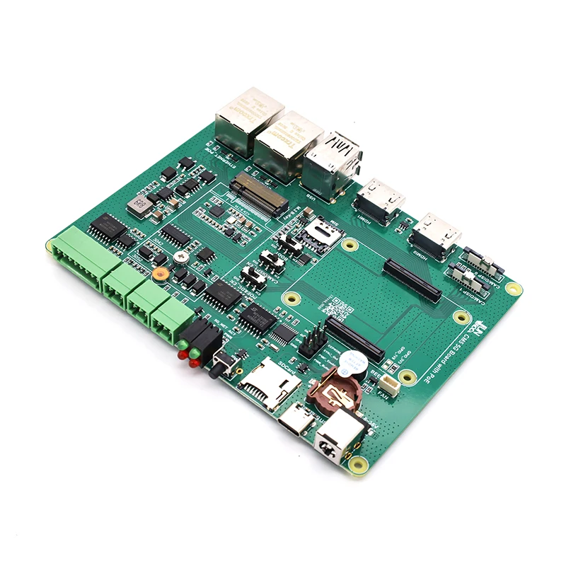 Raspberry Pi CM5 5G POE Expansion Board with Rich Interfaces, Supports PoE Power Supply, 6-36V DC Interface and 5V Type-C Power