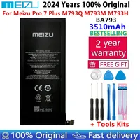 2024 100% Original For Meizu Pro 7 Plus M793Q M793M M793H High Capacity Battery BA793 Smartphone Replacement Batteries 3510mAh