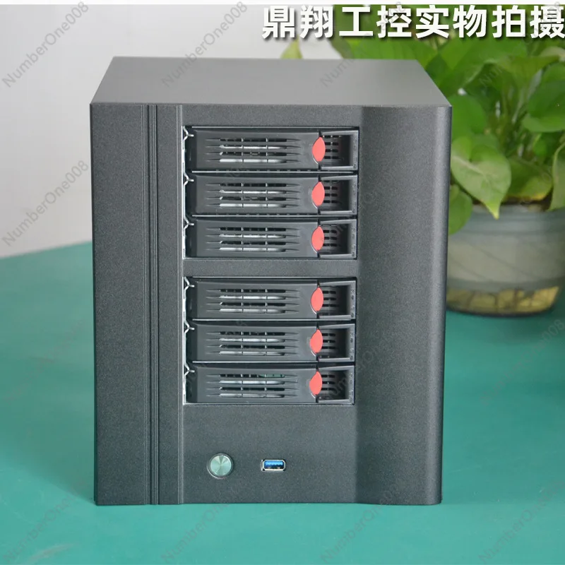 NAS 6-bit chassis 17 × 17 home mini itx main board Kurosui hot-swappable file storage NAS4 disk