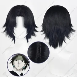 Anime Chrollo Lucilfer Cosplay Wig 30cm Short Black Heat Resistant Synthetic Hair Halloween