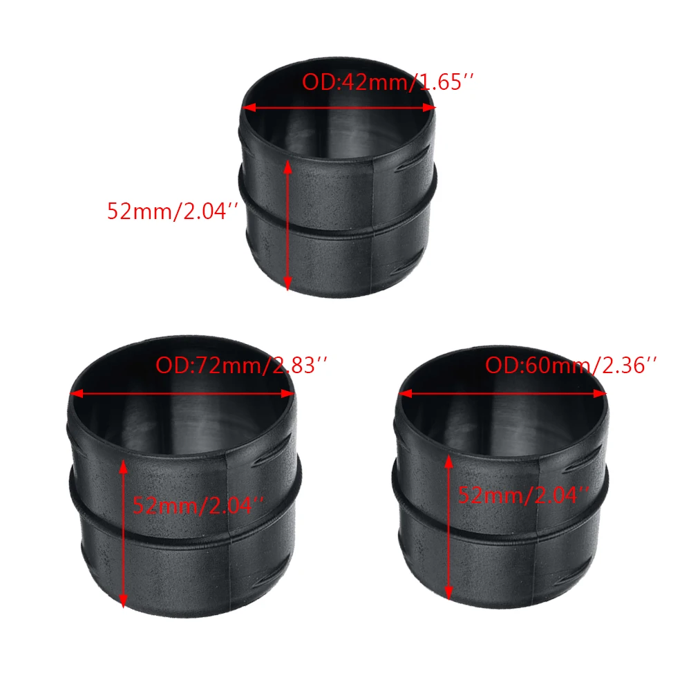 42/60/75mm Parking Heater Accessory Car Heater Exhaust Pipe Oval Piece Exhaust Ducting Joiner Connector For Eberspacher Webasto