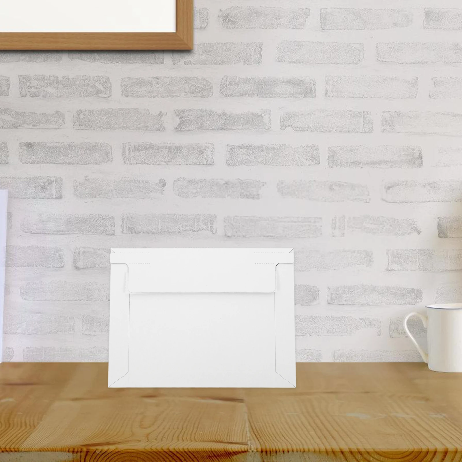 

100pcs File Holder Self Seal Cardboard Light Grey Document Mailers For Letters Wedding Invitations Business Office