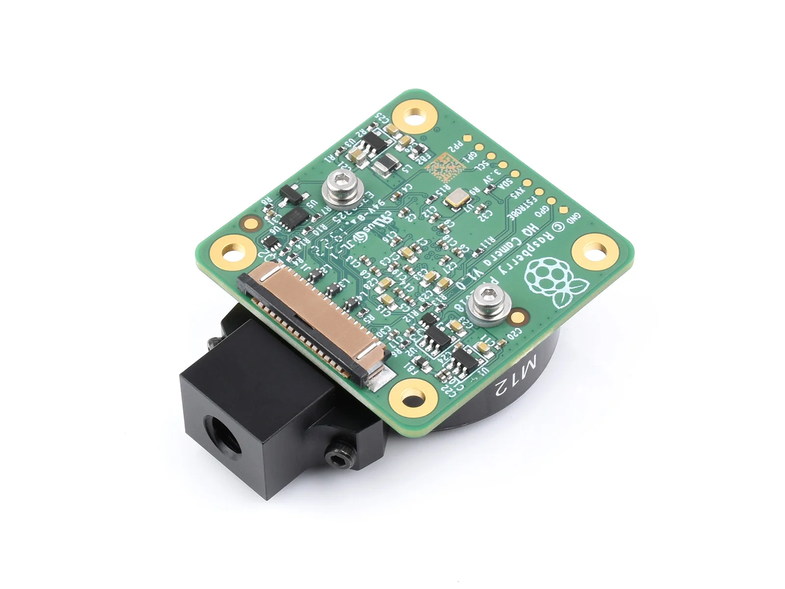 Raspberry Pi Hoge Kwaliteit Camera M12, 12.3MP IMX477R Sensor, Hoge Gevoeligheid, Ondersteunt M12 Mount Lenzen