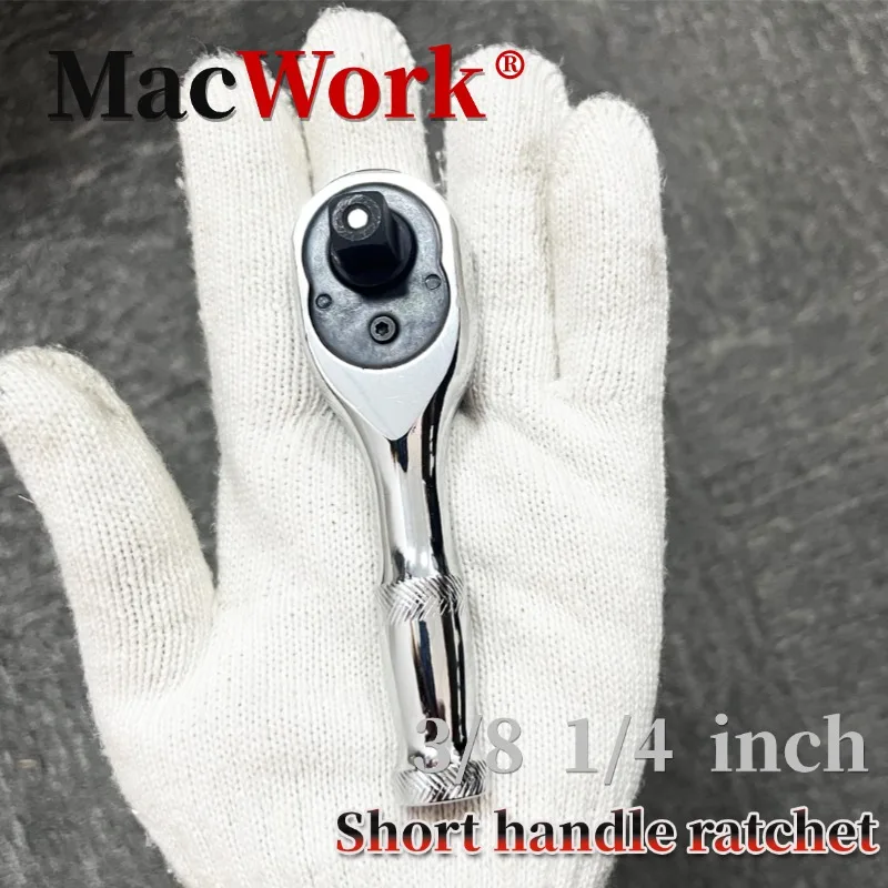 

72 Teeth Short Handle Mini Ratchet Wrench Multitool For 1/4" 3/8"Drive Ratchet Toughbuilt Quick Release Adjustable Spanner