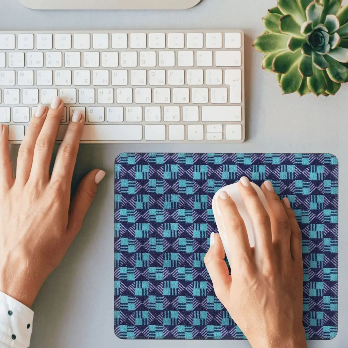 Waterloo And City Line-London غطاء مقعد تحت الأرض Moquette Mouse Pad لوحة المفاتيح الكمبيوتر ماوس حصيرة ألعاب الكمبيوتر حصيرة مكتبية الجدول الحصير