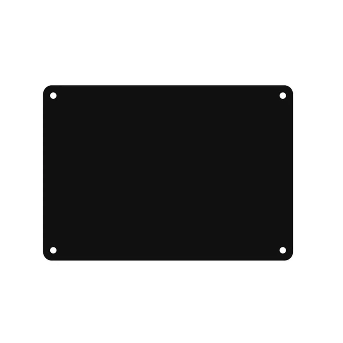 Customized Blank Nameplate Made Of Black Aluminum Plate Material image 2