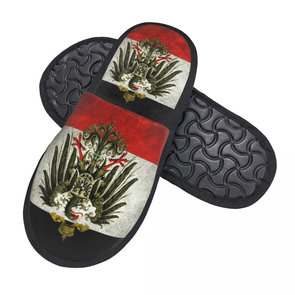 Custom German Empire Flag Germany Memory Foam Slippers Women Soft Warm House Slippers