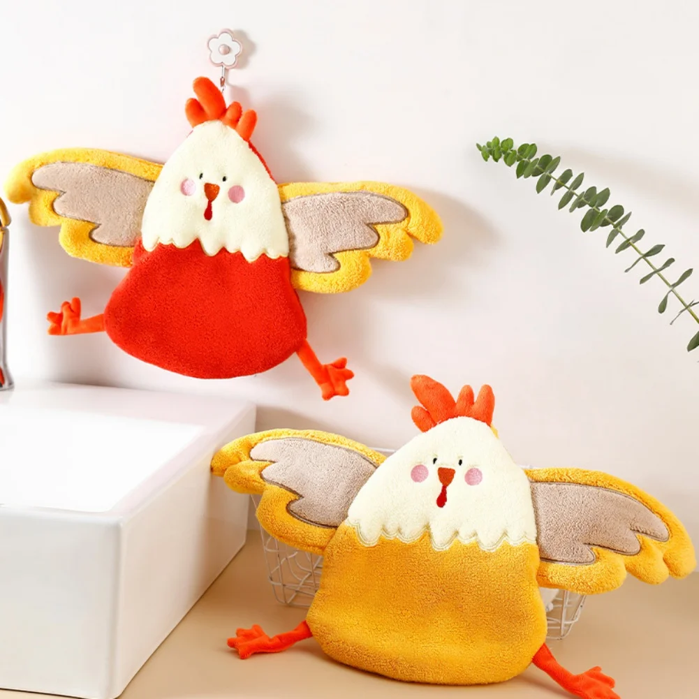 

Cute Animal Hand Towel for Children, Washcloth, Strong Water Absorption, Hanging Kawaii Towels