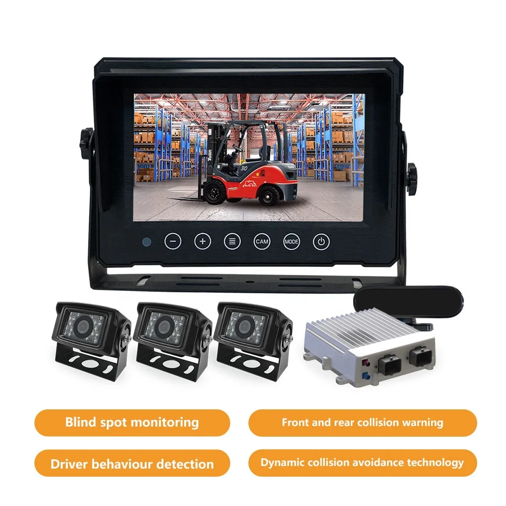 Sabo Anti Collision System AI Forklift Camra BSD Camra Pedestrian Detection Rear View Backup Camra with Screen for Forklift