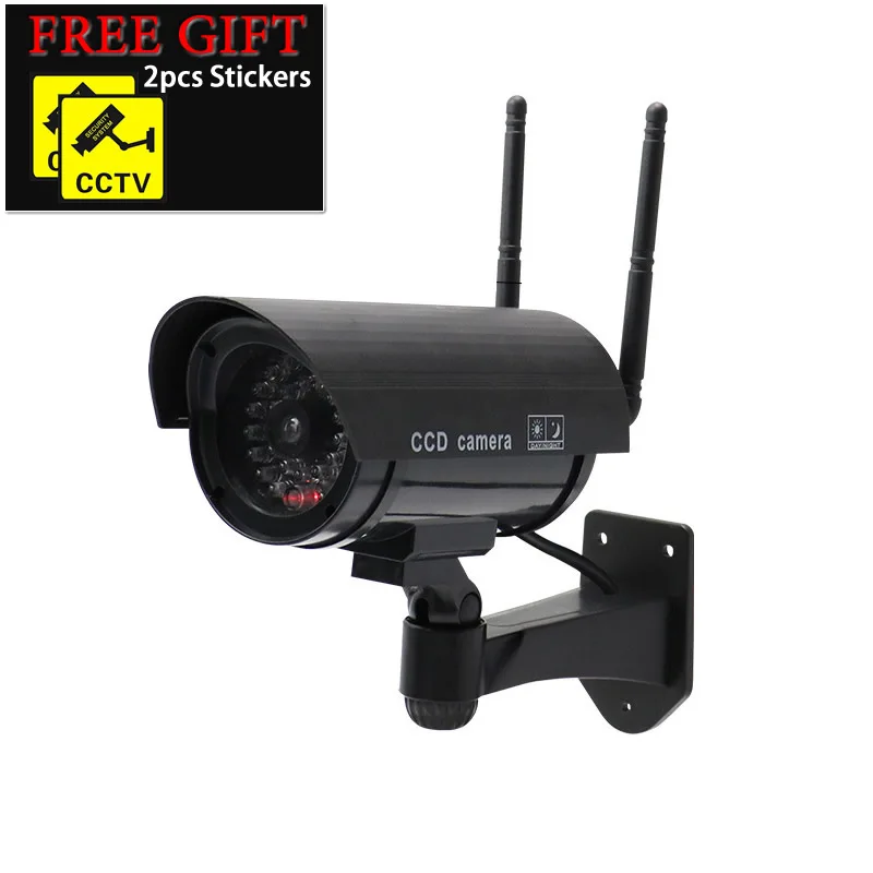 DUNIFake-Caméra de sécurité sans fil avec antenne pour touristes, LED rouge clignotante, CCTV, systè