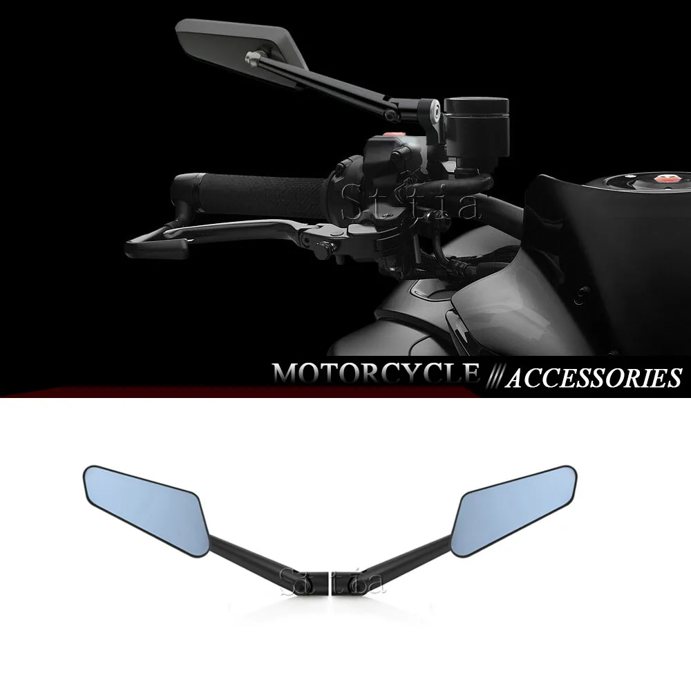 

2026 New Motorcycle Adjustable Side Rearview Mirrors Wind Wing Rear View Mirrors For YAMAHA MT-03 MT-07 MT-09 MT-10 2013-2025
