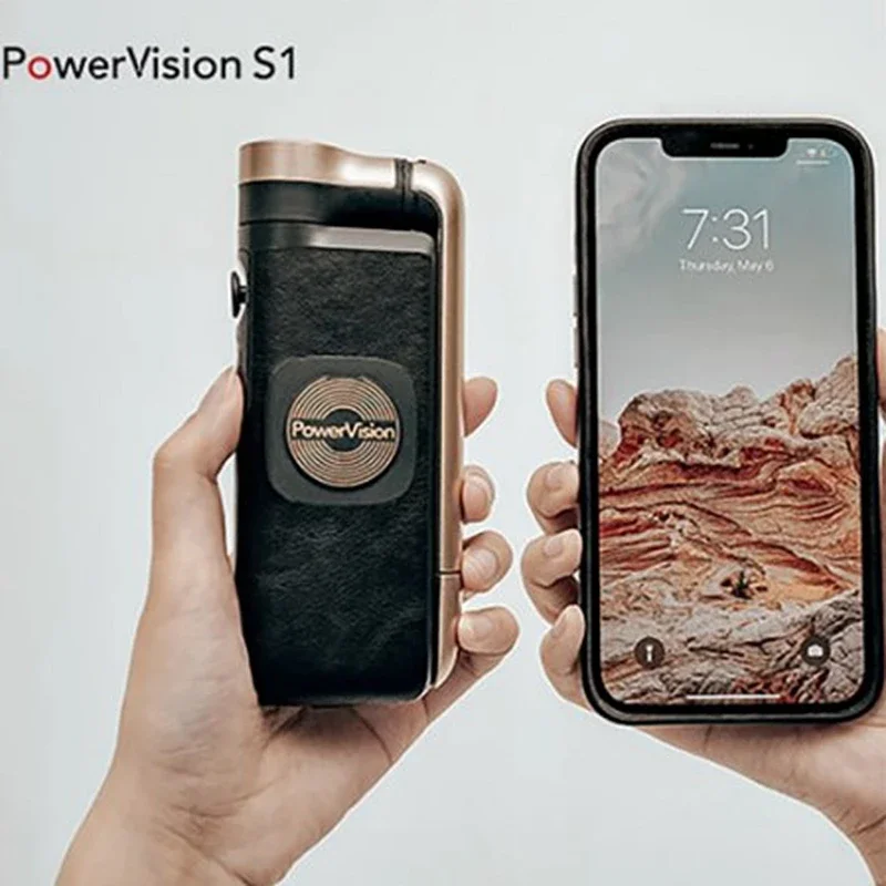 PowerVision S1 AI Tracking Selfie Power-bank Travel Accessory 3-Axis Smartphone Gimbal Stabilizer For for iOS Android