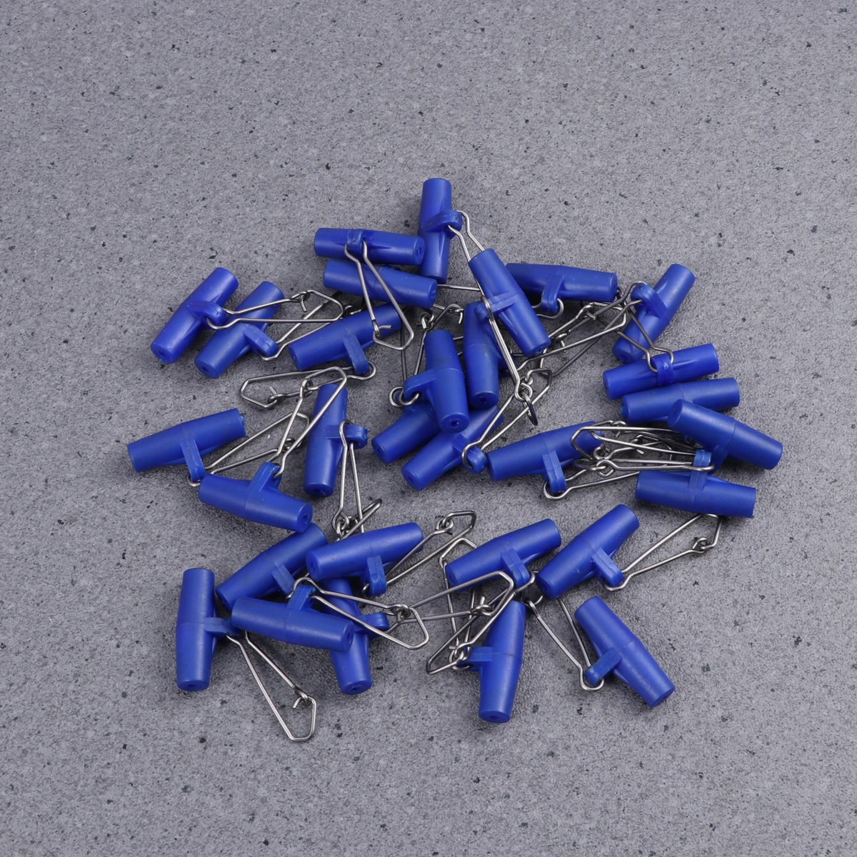 

30pc Fishing Plastic Reinforcement Sinker Slides Hook Connector Accessories Small Blue Saltwater