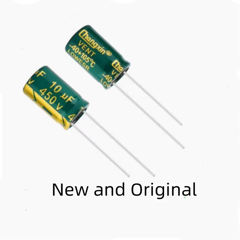 

450V10UF high-frequency low resistance long life plug-in electrolytic capacitor 10X20