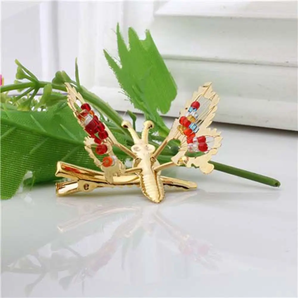 Children Cute Butterfly Hair Clips Hairpins Hollow Out Moving Butterfly Hairclip Barrettes Baby Girls Kids Headwear