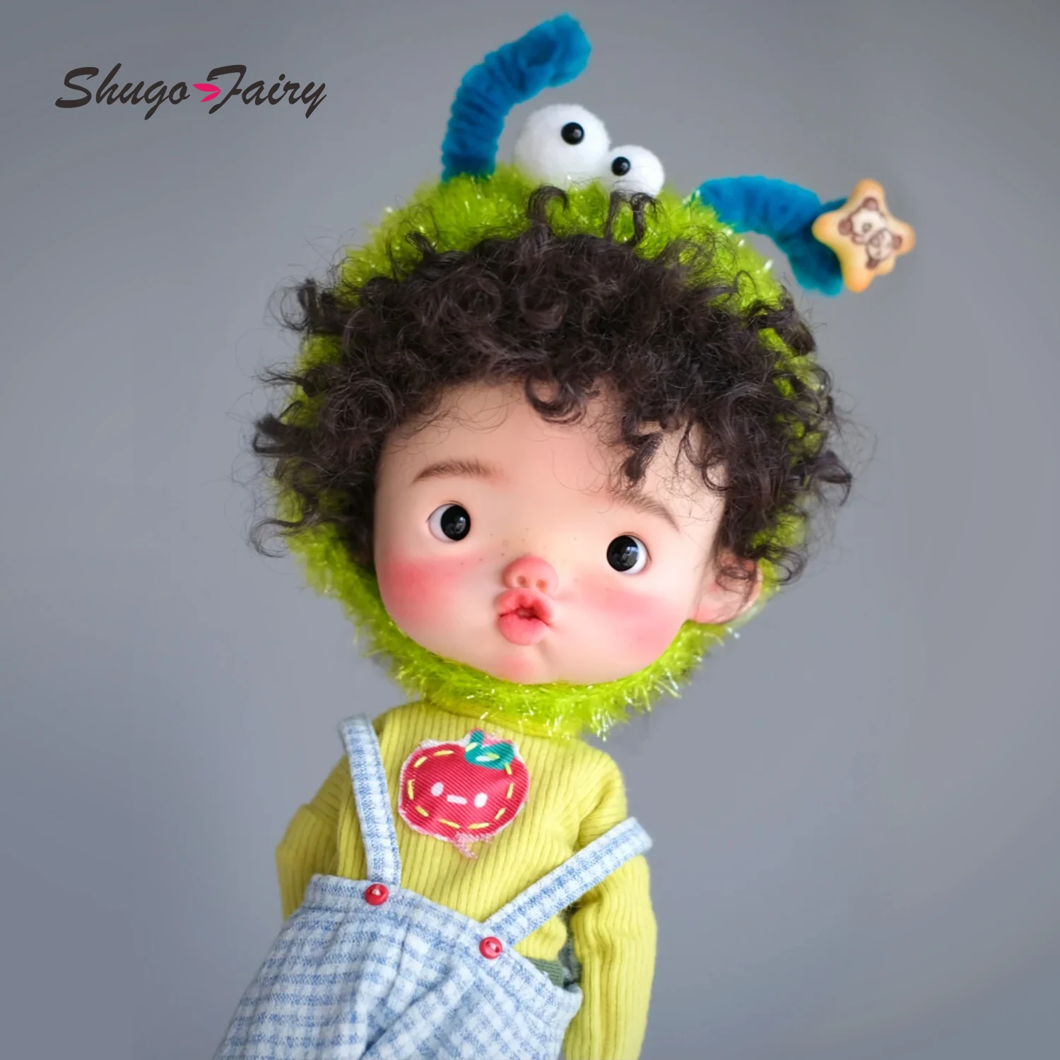 PreOrder ShugaFairy Caocao 1/6 Bjd Dolls Big Head Mini Cute Pout Style Ball Jointed Doll Resin Nude Doll