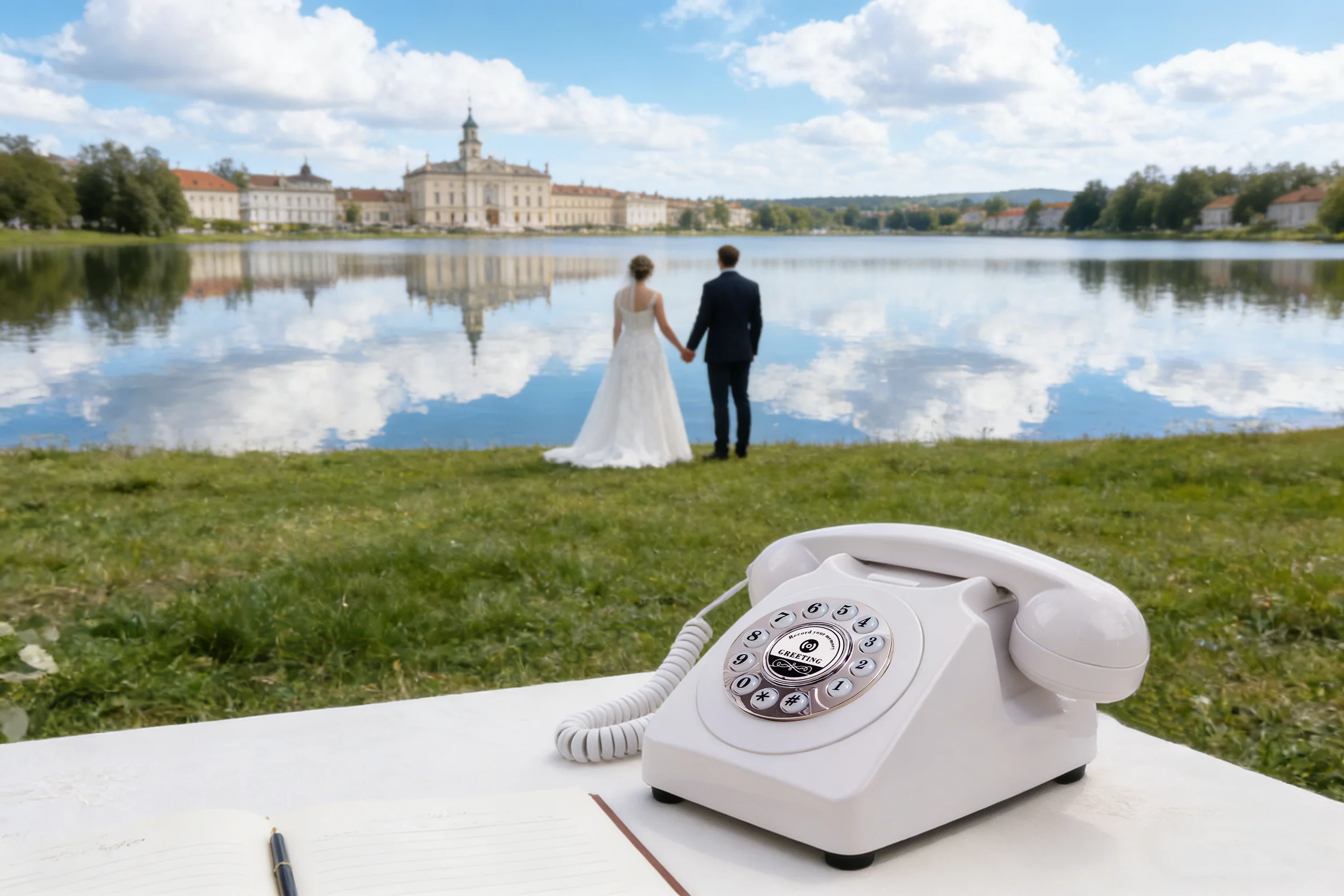 Audio-Nachrichtenbuch Telefon Hochzeitsgäste Sprachgrußbuch Bankett Sprach-Check-in Nachrichten-Telefon Geburtstagsfeier Feier – Detail 6