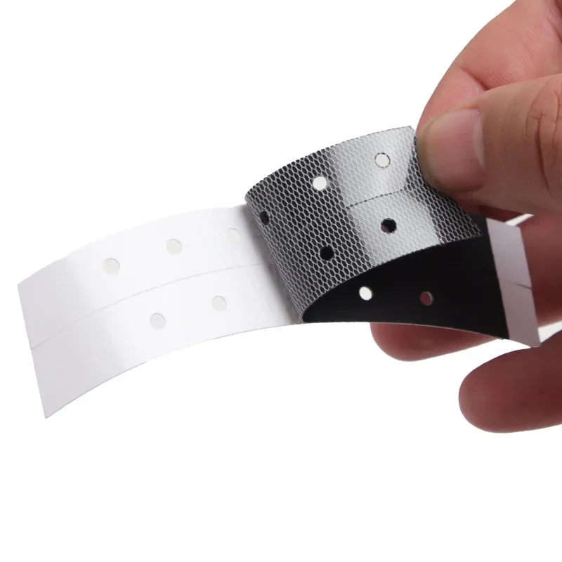 

36 шт. черная двусторонняя лента 7,6 см х 2,2 см с отверстиями для кружевного переднего парика, клейкая лента для парика, ремешок для наращивания волос