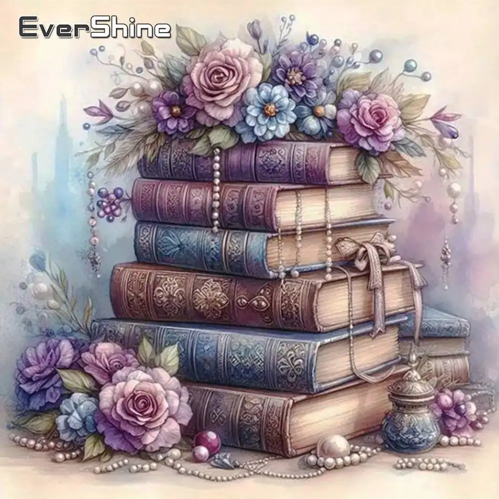 Evershine 5D Diamond Painting Book Cross Stitch Diamond Mosaic Rose Rhinestones Embroidery Flower New Arrival Decor For Home