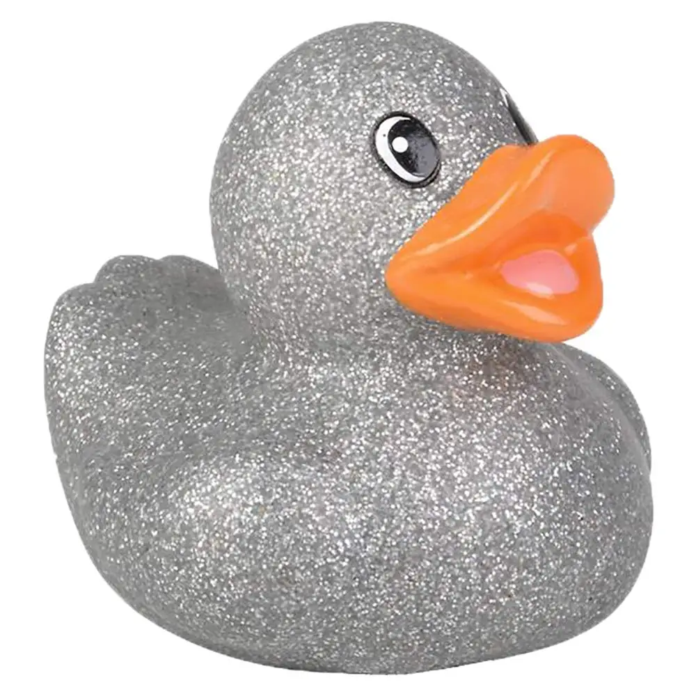 Glitter Rubber Duck Toy Sortimento Duckies para crianças, presentes de aniversário de banho, chuveiros de bebê, praia e piscina, 2 ", 50pcs