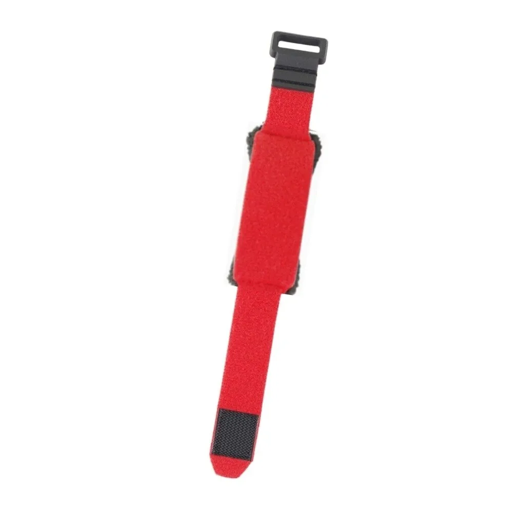 2pcs ​Red ​Guitar String Mute Strap Soft Adjustable force ​Bass Muter​ 18cm&19cm Hook and loop fasteners ​String Dampener