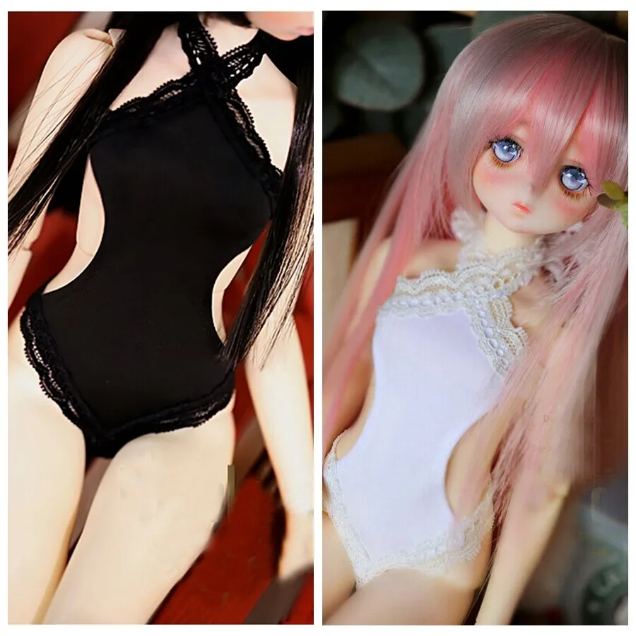 [wamami] 38 #   Biała/Czarna Koronkowa Bielizna/Kombinezon dla Lalki 1/3 SD DZ 1/4 MSD