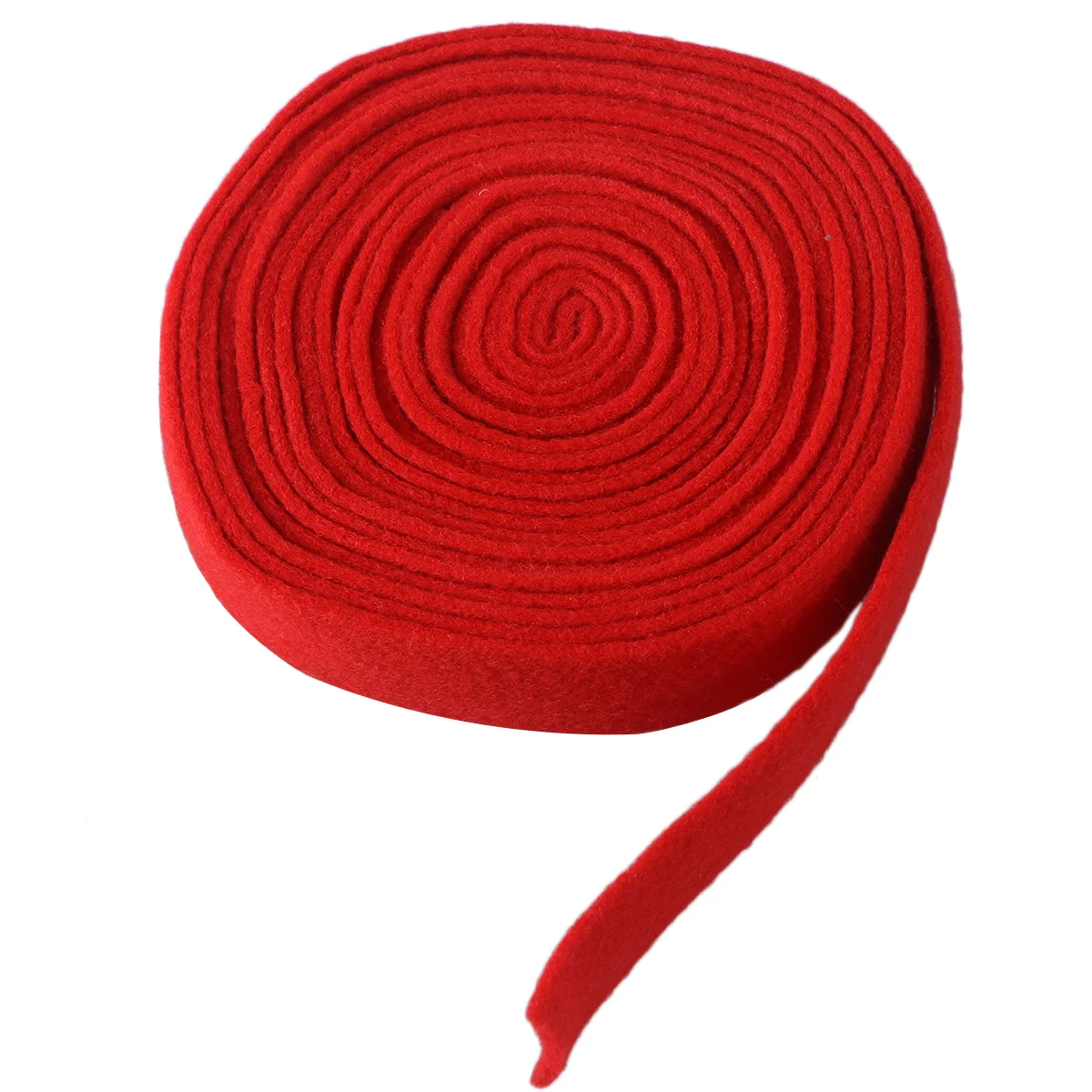 

Christmas Decoration Wool Felt Webbing Tree Decors Flash Ribbon Craft Red Decorations Wired