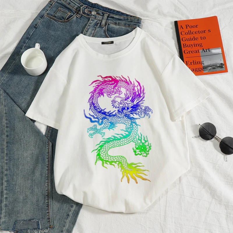 K22  Women's T-shirt Cartoon  Short Sleeve Chic Casual WeekendTops Regular Multicolor Street Crew Neck For Girls