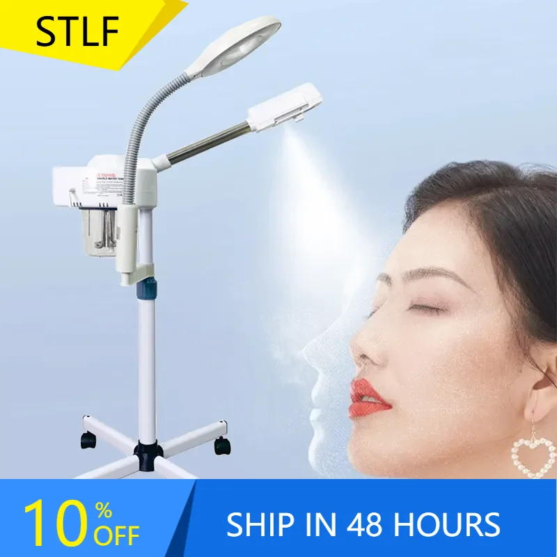 

STLFMedical Aromatherapy Hot Mist Spray Face Steamer For Salon Sauna Vapor Vaporizer Stemer Facial Care Steamer With Stand