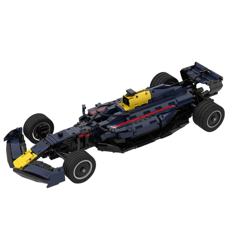 New MOC-104269 SuperRB18 Team Stake 1:8 scale SuperRace Car Model Buiding Kit Creators Block Bricks Kids Toys Birthday Gifts