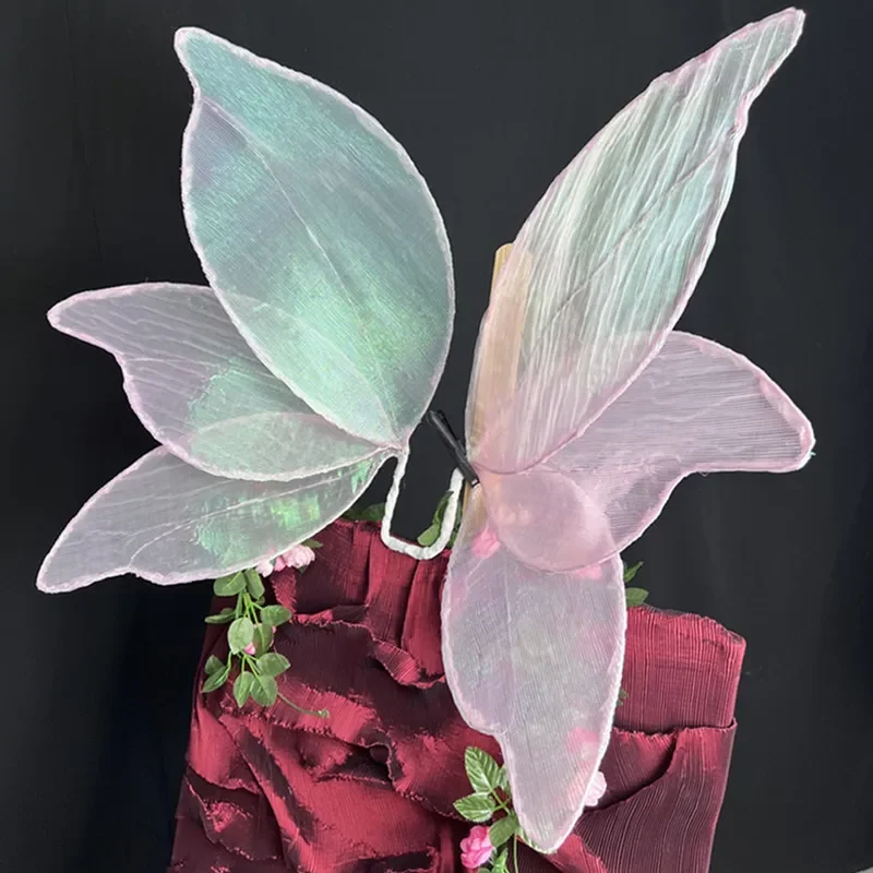Fairy Wings for Kids and Adults Costume Accessories Fantasy Elf Wing Props for Halloween Party Cosplay Photography Dress Up