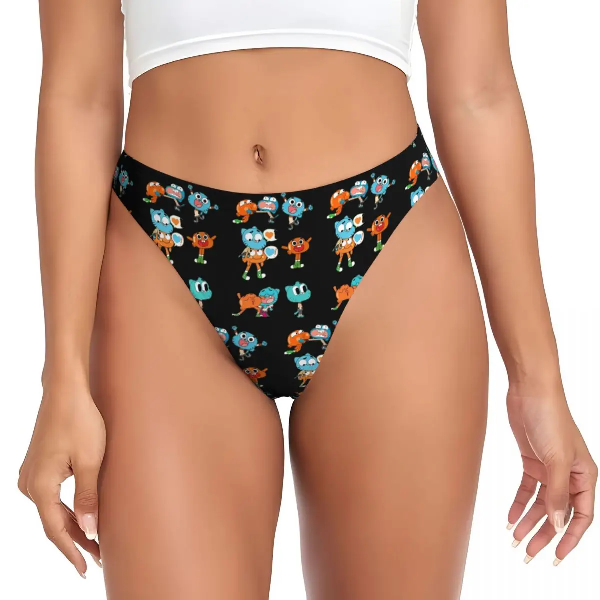 Calcinha Gumball G-string personalizada Sexy respirável feminina estiramento tangas roupa íntima confortável