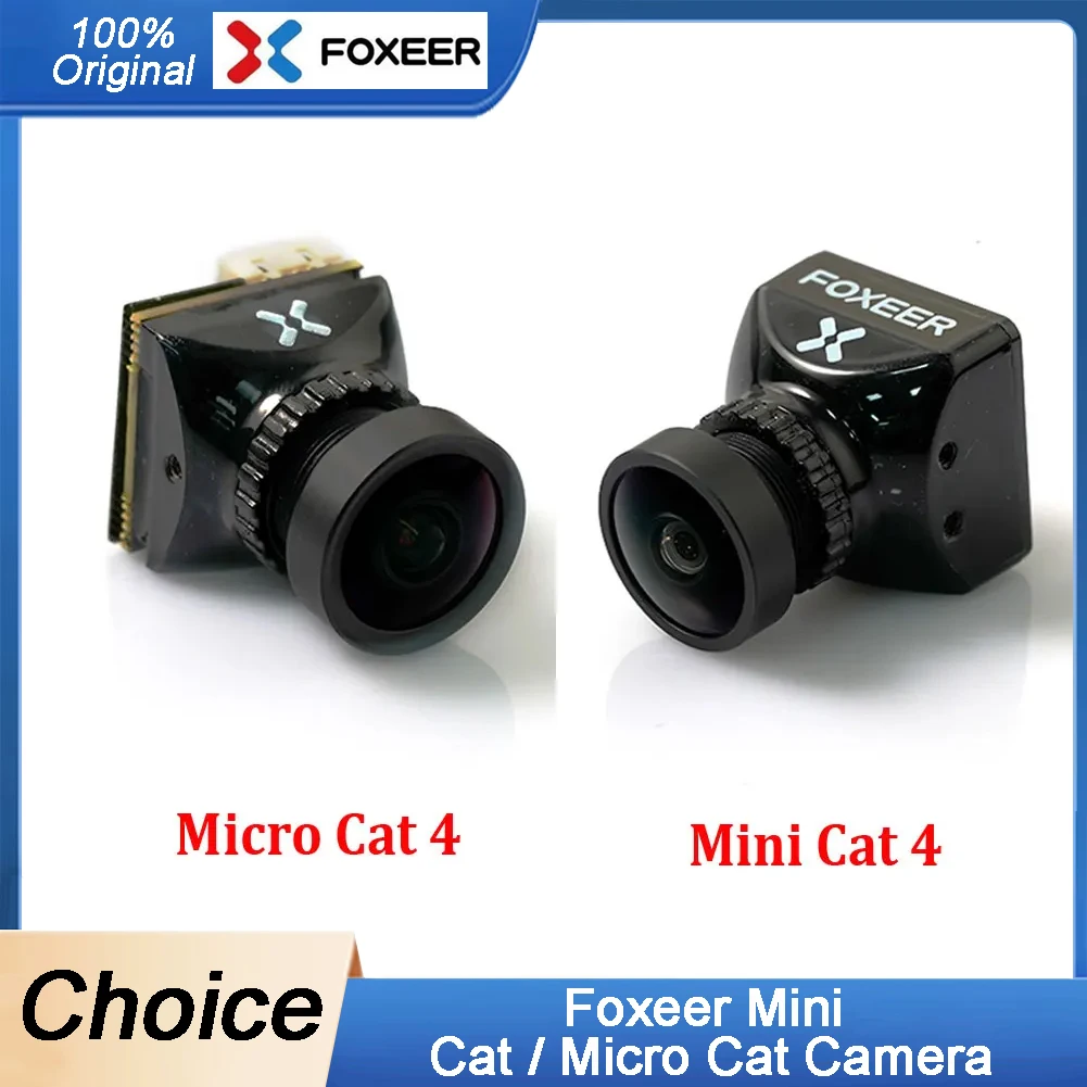 

Foxeer Mini Cat / Micro Cat 3 1200TVL Starlight 0,00001 люкс FPV камера с низкой задержкой и низким уровнем шума для RC FPV Racing Drone