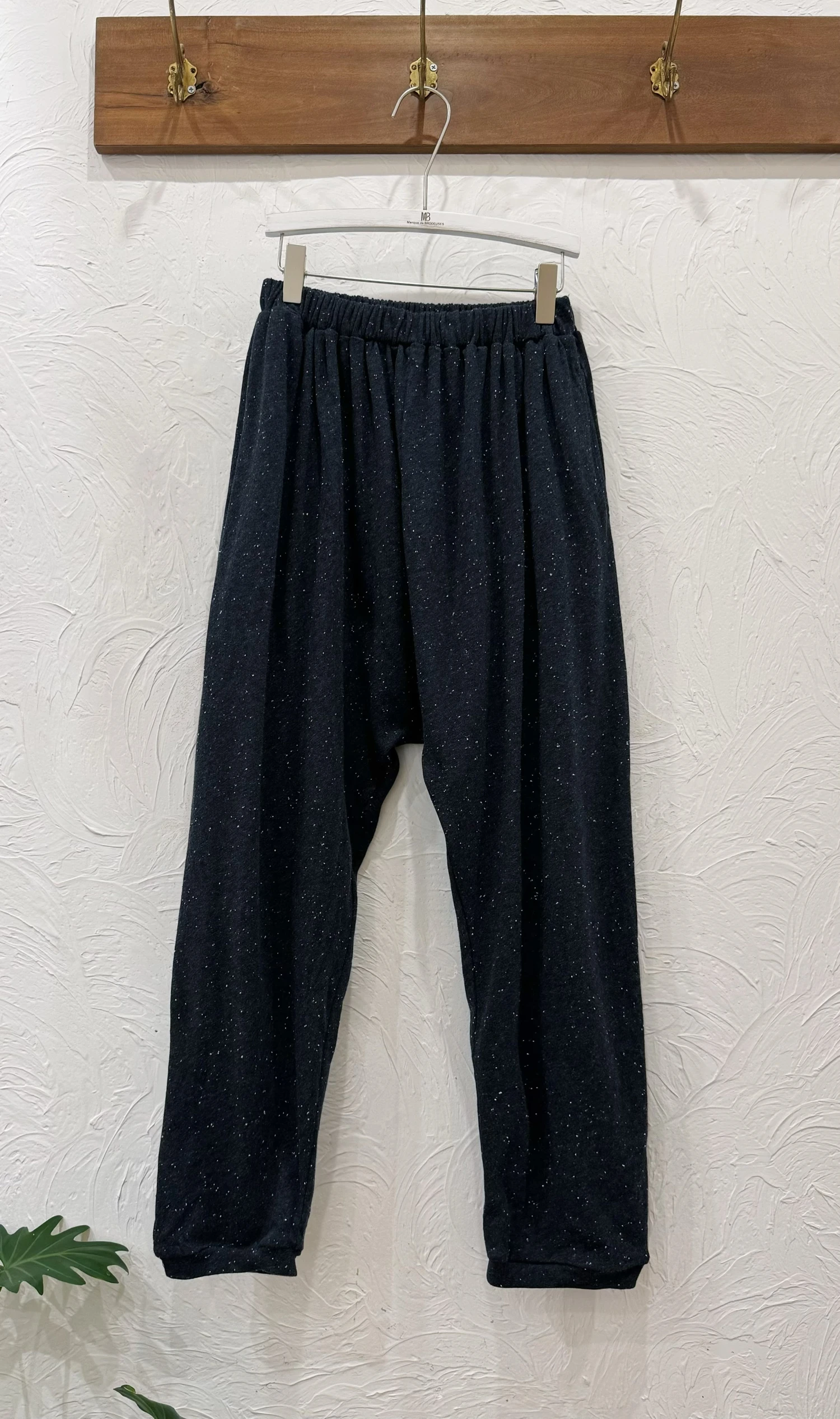 ウェイドコットンカジュアルパンツ、ルーズストライプウエスト66、2025年秋、レディースハイウエストルーズフィット快適コットンパンツ