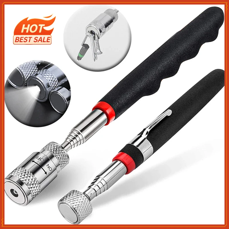 Extendable Pickup Rod Stick，Magnetic Picker Mini Portable Telescopic Magnetic Magnet Pen For Picking Up Screws Nut Bolt