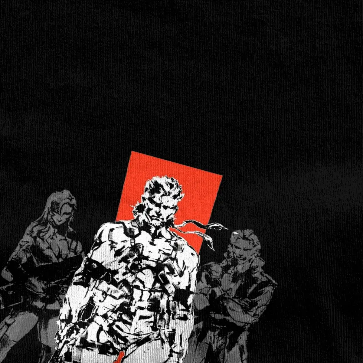 Vintage MGS Snake t-shirt męski z okrągłym dekoltem ubrania z krótkim rękawem Metal Gear trwała bawełna letnie ubrania